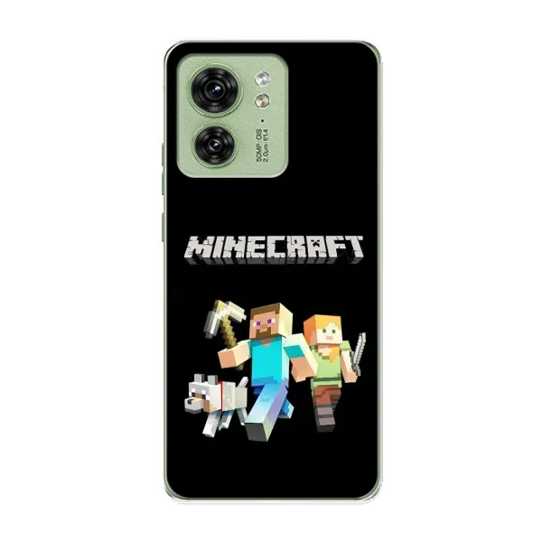 Чехол с принтом «герои Minecraft» для Motorola Edge 40 Чехол с принтом «герои Minecraft» для Motorola Edge 40