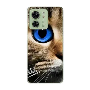 Чехлы с Котиками для Motorola Edge 40 (VPrint) (Глаз кота)