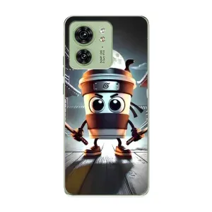 Чехол с мемом Тралалело тралала на Motorola Edge 40 (Капучино асасино)