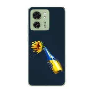Чехол для Патриота Украины Motorola Edge 40 - (AlphaPrint) (Коктейль молотова)