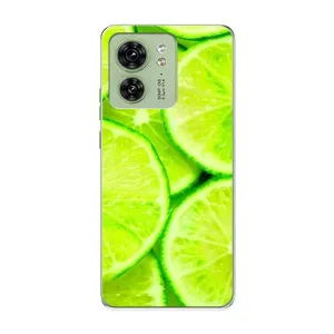 Чехлы с Фруктами для Motorola Edge 40 (VPrint) (Лайм)