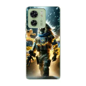 Чехол с принтом «ЛЕВ ЗСУ» для Motorola Edge 40