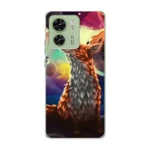 Чехлы с картинкой Лисички для Motorola Edge 40 (VPrint) (Лисица в космосе)