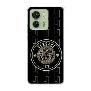 Чехлы VERSACE для Мото Ейдж 40 (PREMIUMPrint) (Лого Версаче)