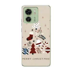 Рождественские Чехлы для Motorola Edge 40 (VPrint) (Merry Christmas)
