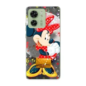 Чехол Disney Mouse Motorola Edge 40 (PREMIUMPrint) (Minni с бантиком)