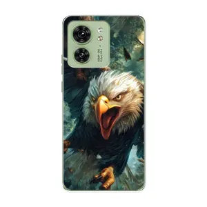 Чехол с картинкой «Хищники» для Motorola Edge 40 (Орел в полете)