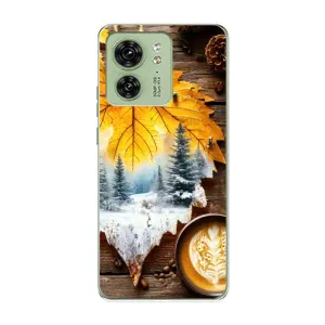 Чехол с уникальным дизайном «Осень с кофе» для Motorola Edge 40 (Осенне-зимний кофе)