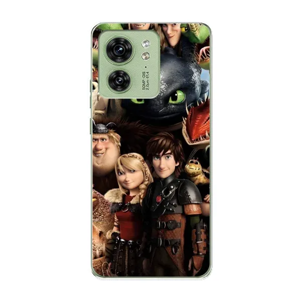 Чехол с принтом «Персонажи дракона» для Motorola Edge 40