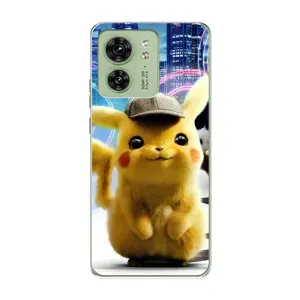Чехол с Пикачу на Motorola Edge 40 (Пикачу в городе)