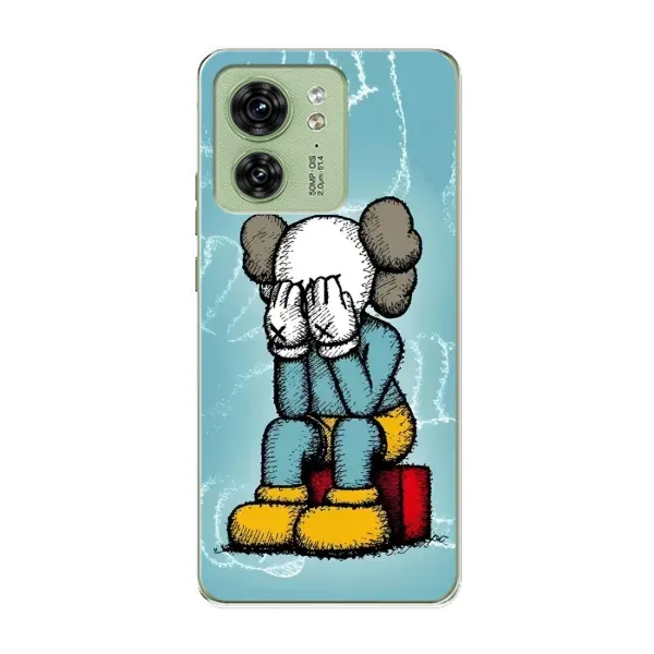 Чехол с принтом «Плач Bearbrick» для Motorola Edge 40