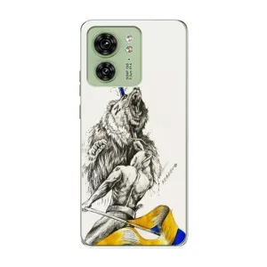 Чехлы Доброго вечора, ми за України для Мото Ейдж 40 (AlphaPrint) (Победа)