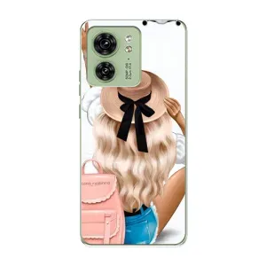 Чехол с печатью для Motorola Edge 40 - (Мода) (AlphaPrint) (Путешествие)
