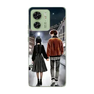 Чехол с дизайном Венздей 2 на Motorola Edge 40 (Уэнздей и Тайлер)