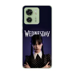 Чехлы Венсдей на Motorola Edge 40 Уэнсдей (AlphaPrint) (Wednesday)