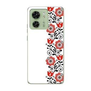 Чехол для Патриота Украины Motorola Edge 40 - (AlphaPrint) (Яркая вишиванка)