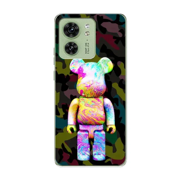 Чехол с принтом «Яркий Bearbrick» для Motorola Edge 40