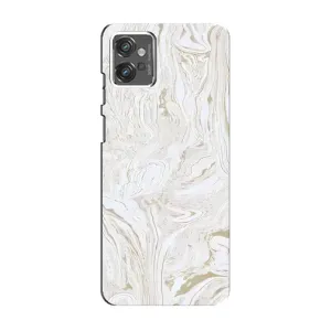 Мраморный чехол на Motorola MOTO G32 (VPrint) (Белый мрамор)