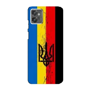 Украинские Чехлы для Motorola MOTO G32 с картинкой УПА (AlphaPrint) (Прапор УПА)