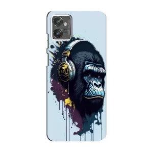 Чохол з Мавпами Motorola MOTO G32 - (AlphaPrint) (Горила в навушниках)