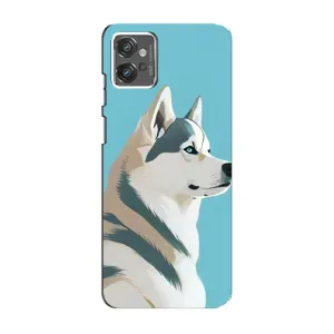 Чохол з Хаскі Motorola MOTO G32 - (AlphaPrint) (Хаскі арт)