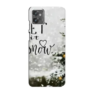 Новорічні, Святкові Чохли для Motorola MOTO G32 - 2024 год (Let it snow)