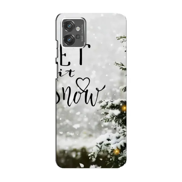 Чохол з принтом «Let it snow» для Motorola MOTO G32