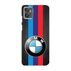 Чехол для Мото G32 - с принтом БМВ (AlphaPrint) (Лого BMW)