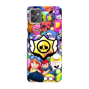Чехол для Motorola MOTO G32 Бравл Старс (VPrint) (Лого Brawl Stars)