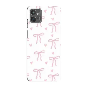 Чехол с бантиками на Мото G32 (Маленькие бантики)