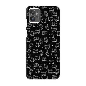 Чохол з принтом для Motorola MOTO G32 (AlphaPrint) Модні коти (Маленькі котики)