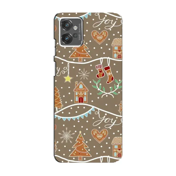 Чохол з принтом «Новорічні пряники» для Motorola MOTO G32