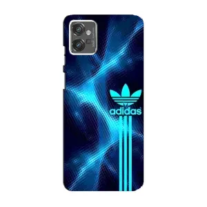 Чохли Адидас для Motorola MOTO G32 (AlphaPrint) (Синій Адідас)