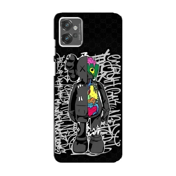 Чехол с принтом «Стиль Bearbrick» для Motorola MOTO G32