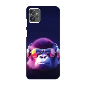 Чохол з Мавпами Motorola MOTO G32 - (AlphaPrint) (Стильна мавпа)