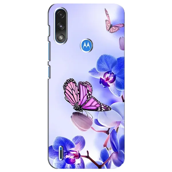 Чехол с принтом «Бабочка на цветочке» для Motorola E7 Power Чехол с принтом «Бабочка на цветочке» для Motorola E7 Power