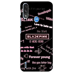 Чохол з музикальним гуртом для Motorola E7 Power (BLACKPINK)