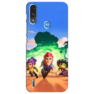 Чехол для Motorola E7 Power Бравл Старс (VPrint) (Бравел Старс)