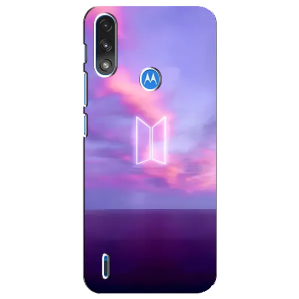 Чехол с принтом «BTS логотип» для Motorola E7 Power Чехол с принтом «BTS логотип» для Motorola E7 Power