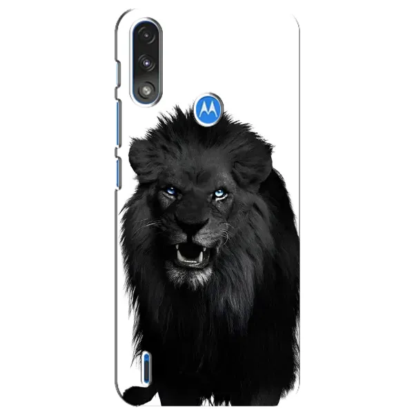 Чехол с принтом «Черный ЛЕВ» для Motorola E7 Power