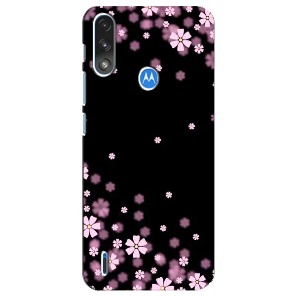 Чохол з принтом «Квіти маленькі» для Motorola E7 Power