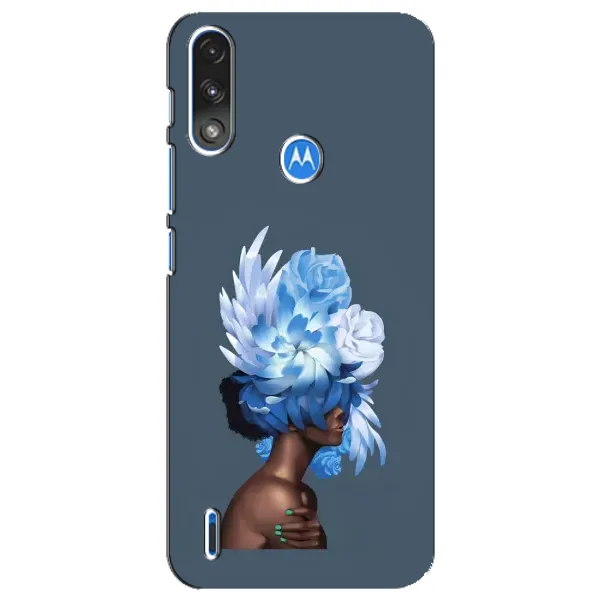 Чохол з принтом «Квіти на голові» для Motorola E7 Power Чохол з принтом «Квіти на голові» для Motorola E7 Power