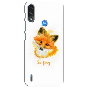 Чехлы с картинкой Лисички для Motorola E7 Power (VPrint) (Девочка Лиса)