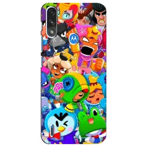 Чехлы Brawl Stars для Motorola E7 Power (AlphaPrint) (Герої Бравл Старс)