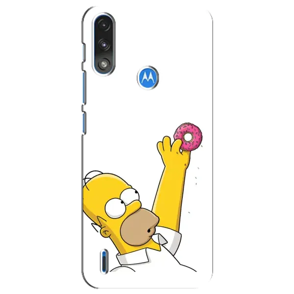 Чохол з принтом «Гомер з пончиком» для Motorola E7 Power