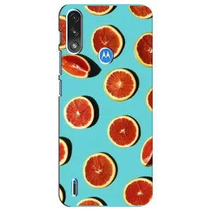 Чехлы с Фруктами для Motorola E7 Power (VPrint) (Грейпфрут)