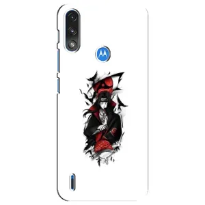 Чехлы на тему: Итачи Учиха для Motorola E7 Power (AlphaPrint) (Итачи с атрибутами)