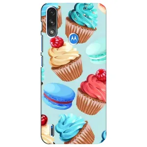 Чехлы с Фруктами для Motorola E7 Power (VPrint) (Кексики)