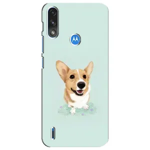 Чехлы с собаками для Motorola E7 Power (VPrint) (Корги)