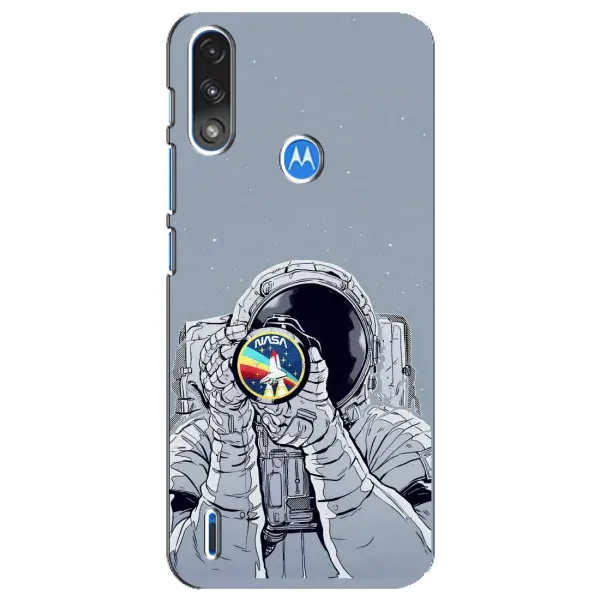 Чехол с принтом «Космонавт фото» для Motorola E7 Power Чехол с принтом «Космонавт фото» для Motorola E7 Power